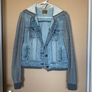 American Eagle Denim Hoodie Jacket